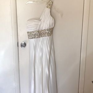 White jeweled dress